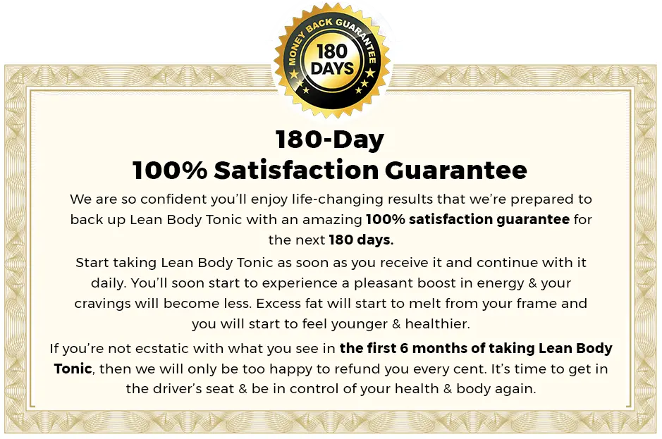 1880 day 100% Satisfaction Guarantee